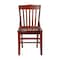 Flash Furniture Dining Chair, School House Back, Mah Wood XU-DG-W0006-MAH-GG - alternate 6